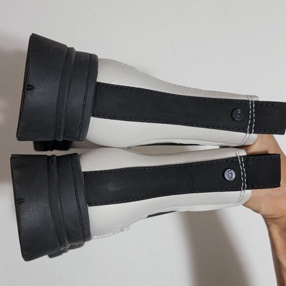 NEW UGG Ashton Chelsea Boots Womens 9 White Chunky Chic Boho Y2K Hipster - Picture 6 of 10